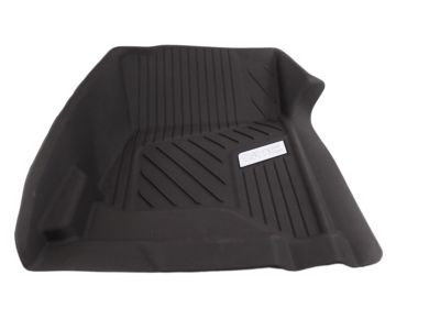 GM First-Row Premium All-Weather Floor Liners in Cocoa with Chrome GMC Logo (for Models with Center Console) 84185461