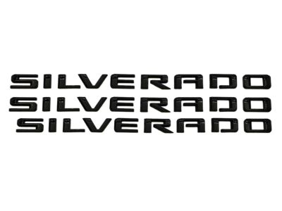 GM Silverado LTZ Emblems in Black 84300952