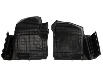 GM First-Row Interlocking Premium All-Weather Floor Liner in Jet Black with Z71 Logo (for Models without Center Console) 84333614