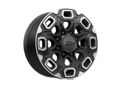 GM 20x8.5-Inch Multi-Spoke Wheel in Gloss Black with Machined Accents 84428941