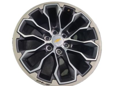 GM 17x8-Inch Aluminum Multi-Spoke Wheel in Gloss Black 84486291