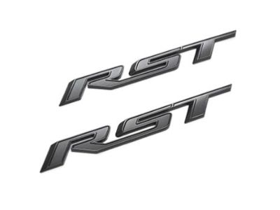 GM RST Emblems in Black 84605751