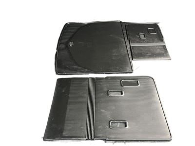 GM First-Row Premium All-Weather Floor Liners in Jet Black with Cadillac Logo 84700121