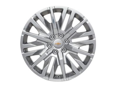 GM 22x9-Inch Aluminum 6-Split-Spoke Wheel in Polished Finish 84799389