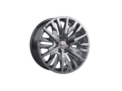 GM 22x9-Inch Aluminum 6-Split-Spoke Wheel in Polished Finish 84799389