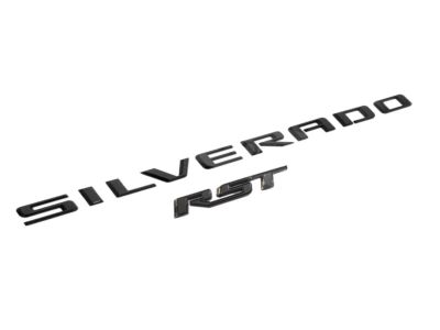 GM Silverado 2500 HD LT Emblems in Black 84912382