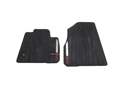 GM First-Row Premium All-Weather Floor Mats in Jet Black with GMC Logo 85131778