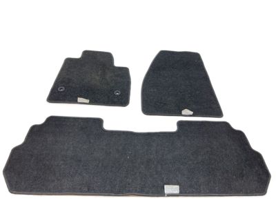 GM First- and Second-Row Carpeted Floor Mats in Jet Black 86773675