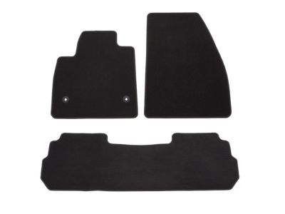 GM First- and Second-Row Carpeted Floor Mats in Jet Black 86773682