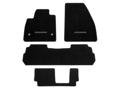 GM Second-Row Carpeted Floor Mats in Jet Black (for Models with Second-Row Bench Seat) 86773692