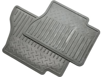 GM Floor Mats - Vinyl Replacement,Rear,Note:Dark Pewter 88987087