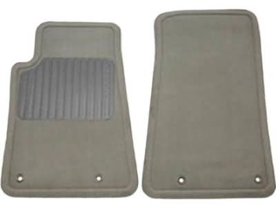 GM First-Row Premium All-Weather Floor Liners in Jet Black with Bowtie Logo 26406219