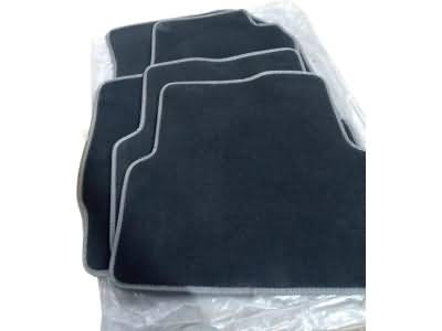 GM Front and Rear Carpeted Floor Mats in Black 42396422