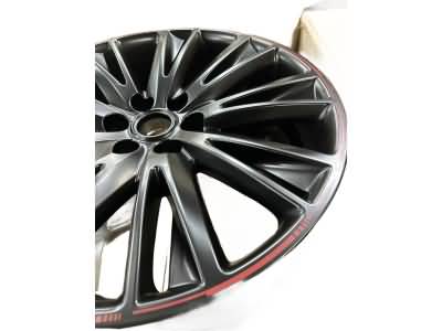 GM 22 x 9-Inch Multi-Spoke Wheel in Satin Black with Red Accents 84789281