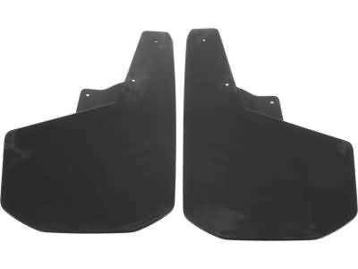 GM Front Flat Splash Guards in Black with Bowtie Logo 84944123