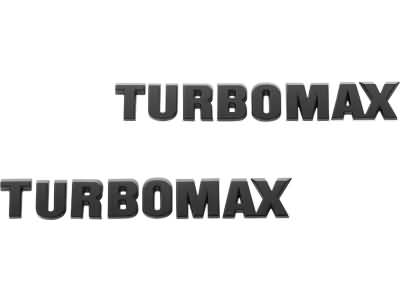 GM Turbomax Emblems in Black 85079242