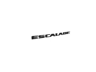 GM Escalade Emblems in Black 86543262