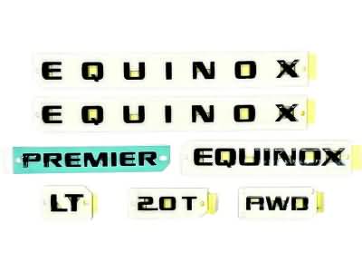 GM Equinox Emblems in Black 86572173