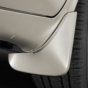 GM Front Molded Splash Guards in Sparkling Silver Metallic 22935516