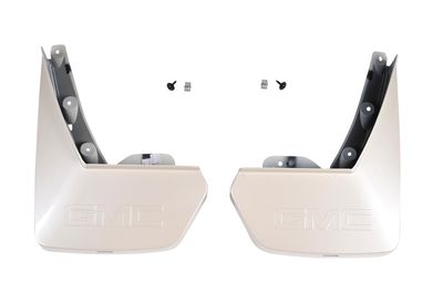 GM Rear Molded Splash Guards in White Diamond 22922798