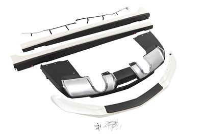 GM Ground Effects Kit in White Diamond Pearl for Use with Spoiler Kit 23205634