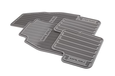 GM Front and Rear All-Weather Floor Mats in Titanium 23234677