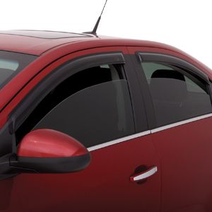 GM Front and Rear In-Channel Window Weather Deflectors in Smoke Black 94532024