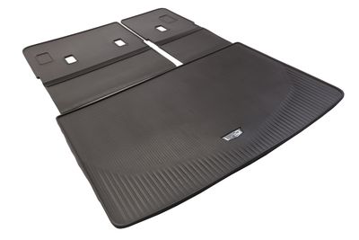 GM Integrated Cargo Liner in Very Dark Atmosphere with Cadillac Logo 84445549