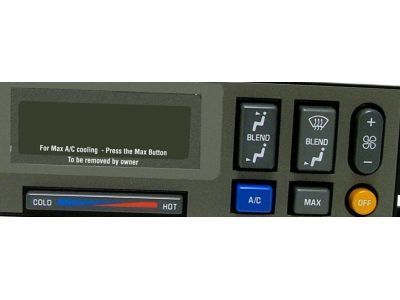 1992 GMC K2500 A/C Switch - 15169225