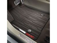 GM 84038457 First-Row Premium All-Weather Floor Mats in Dark Ash Gray with GMC Logo