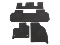 GM 84332395 Carpeted Floor Mat Package in Jet Black (for models with Second-Row Captain's Chairs)