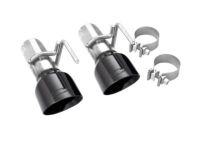 GM 84451447 Black Chrome Single Outlet Exhaust Tips with Bowtie Logo