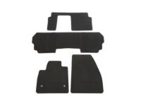 GM 84664085 First-, Second- and Third-Row Carpeted Floor Mats in Jet Black (For Models with Second-Row Bench Seat)