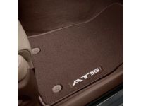 GM 22937097 First-and Second-Row Premium Carpeted Floor Mats in Kona Brown with ATS Script