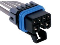 GM 12101830 Connector, W/Leads, 7-Way F. *Black