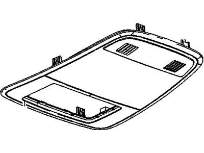 GM 9075021 Console Assembly, Roof *Light Cashmere