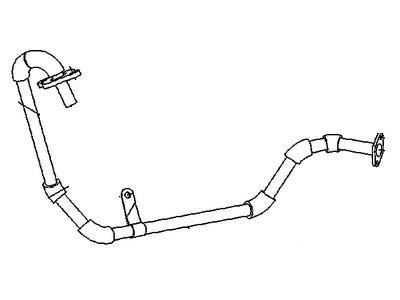 2005 Chevrolet Aveo EGR Tube - 96878450