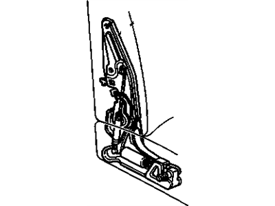 GM 20456868 Lock Assembly, Passenger Seat Back *C, 1