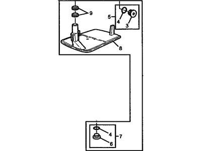 GM 96042545 Filter Kit,Automatic Transmission Fluid