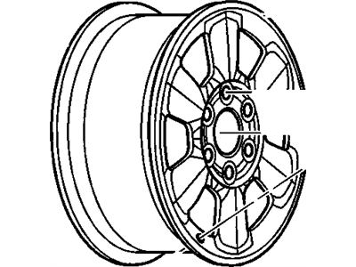 2004 Chevrolet Trailblazer Spare Wheel - 9597662