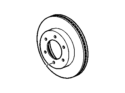 GM 15202106 Front Brake Rotor