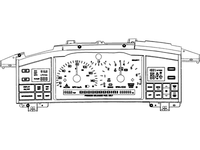 1995 Cadillac Seville Instrument Cluster - 16170446