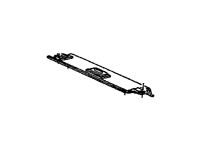 GM 15964913 Molding Assembly, Rear Window Upper Garnish *Dark Navy Blue