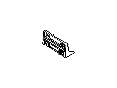 GM 15696939 Bracket, Front License *Silver