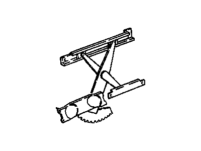 GM 16633098 Front Side Door Window Regulator Assembly <Use 1C5L