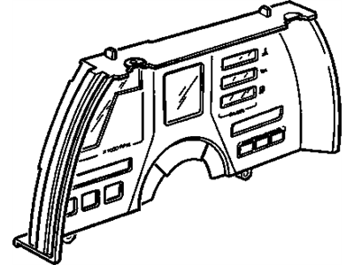 GM 25053001 Bezel,W/Applique Instrument Cluster