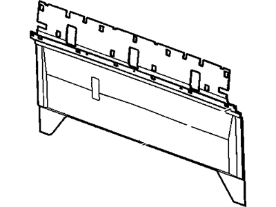 GM 15706624 Carpet Assembly, Body Rear Inner Panel *Blue