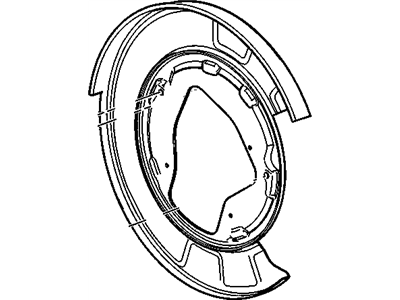 GM 25911892 Plate Assembly, Rear Brake Backing