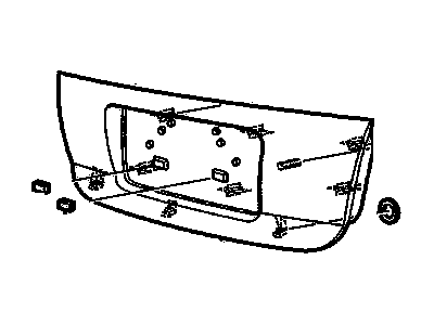 GM 92148334 Applique,Rear Compartment Lid