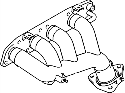 2004 Chevrolet Tracker Exhaust Manifold - 91176663